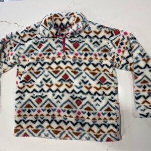 Eddie Bauer Fleece with Pink and Blue Accents